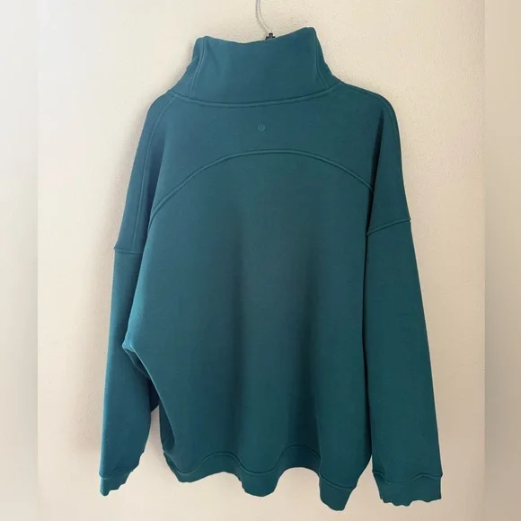 Lululemon Thick Fleece Lined Oversized Funnel Neck Half Zip Sweatshirt - XL/XXL - Picture 3 of 7